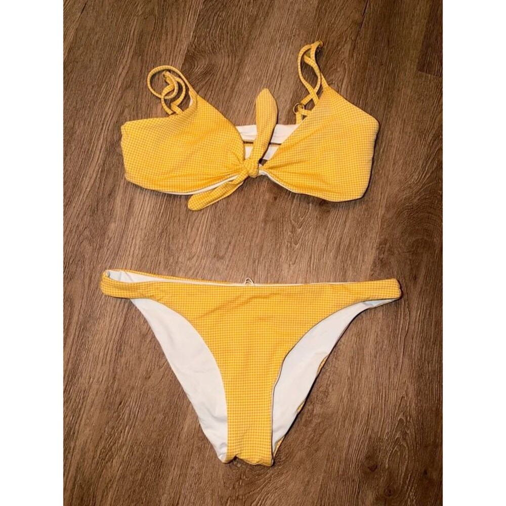 L Space Golden Yellow Bikini Set Size Small